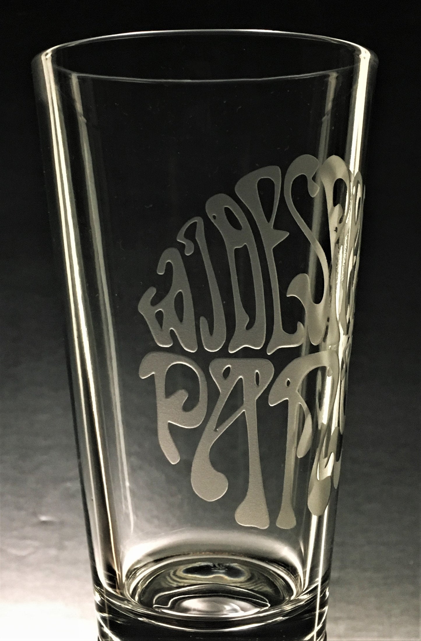 Sandblasted Widespread Logo Glasses