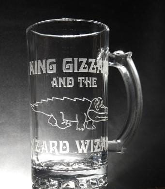 King Gizzard & the Lizard Wizard Sandblasted Glasses