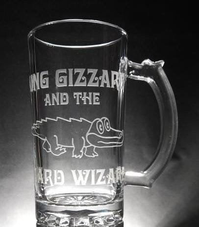 King Gizzard & the Lizard Wizard Sandblasted Glasses