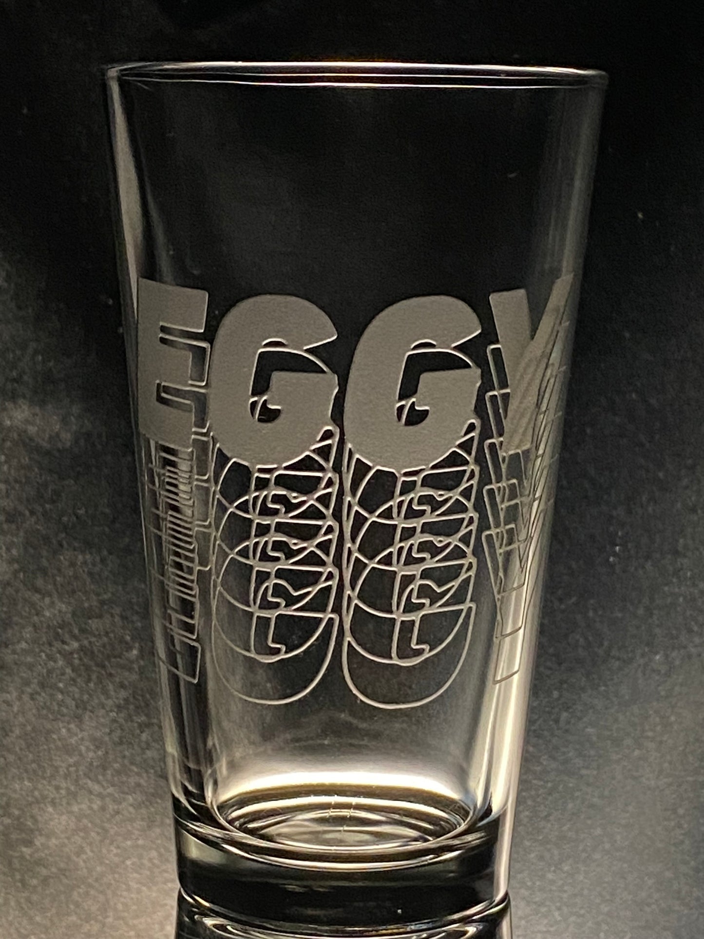 Eggy Sandblasted Glasses