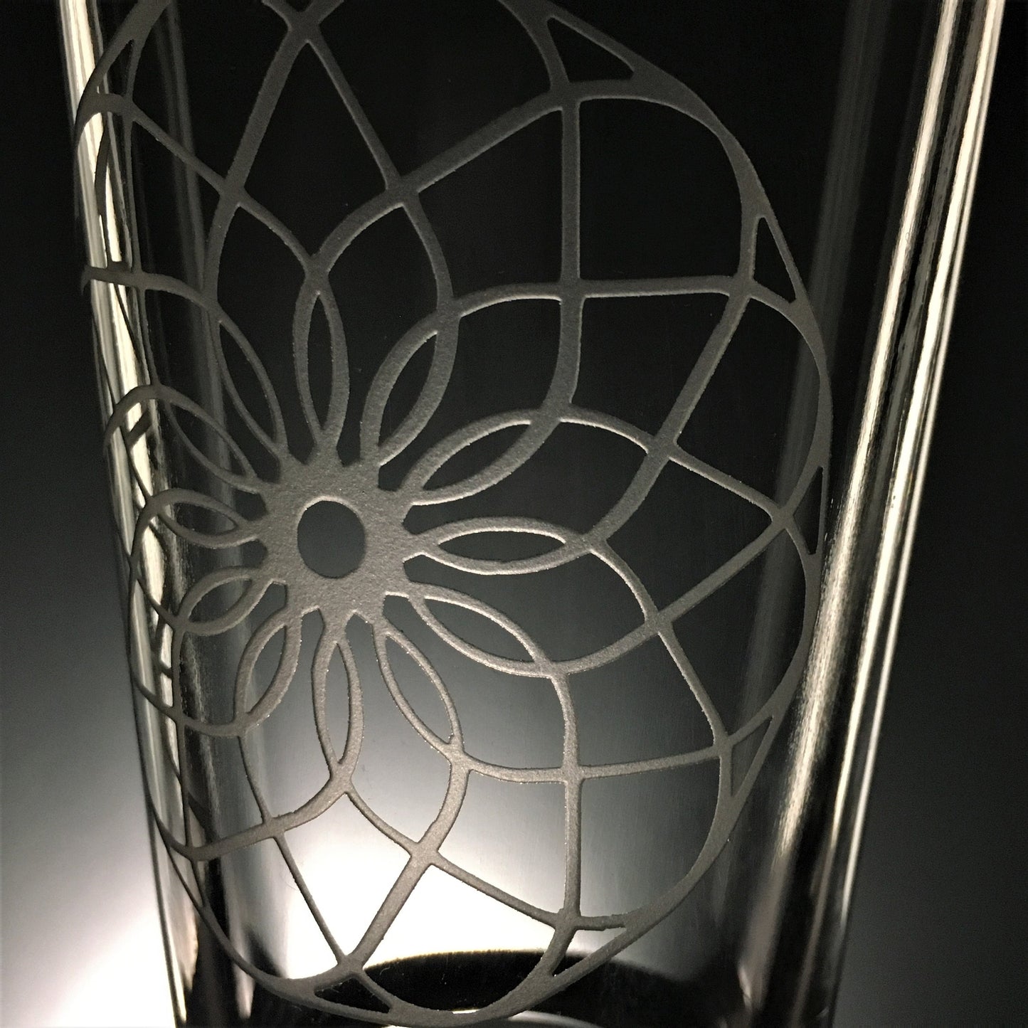 Dream Catcher Mandala Sandblasted Glasses