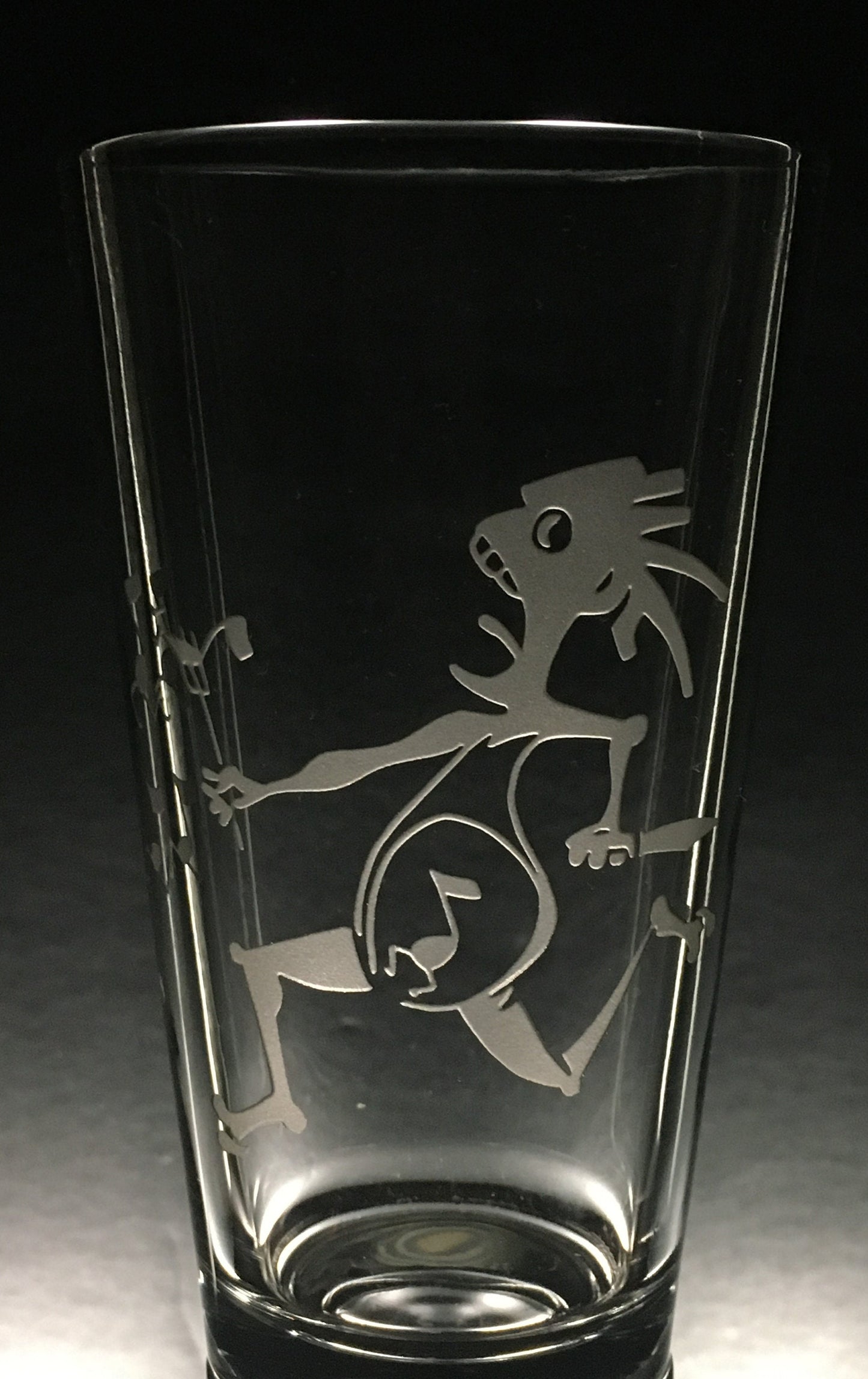Sandblasted Widespread Panic Note Eater Glasses