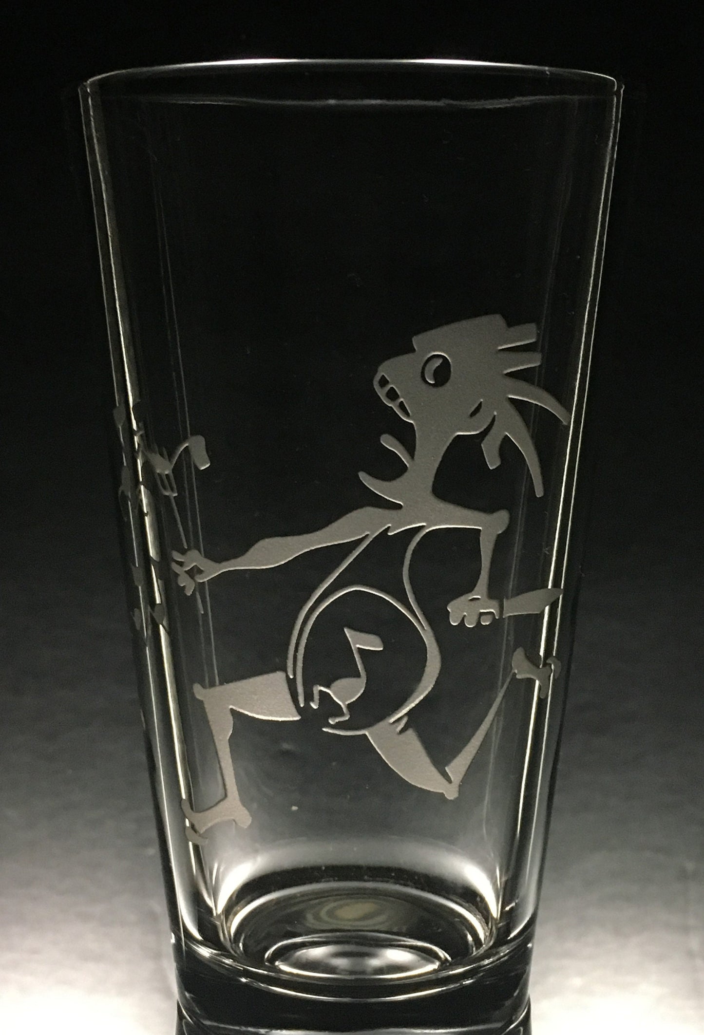 Sandblasted Widespread Panic Note Eater Glasses