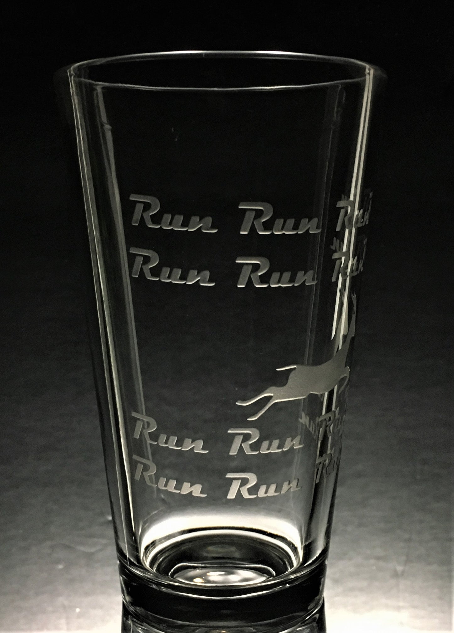 Phish Antelope Sandblasted Glasses Run Run Run Run