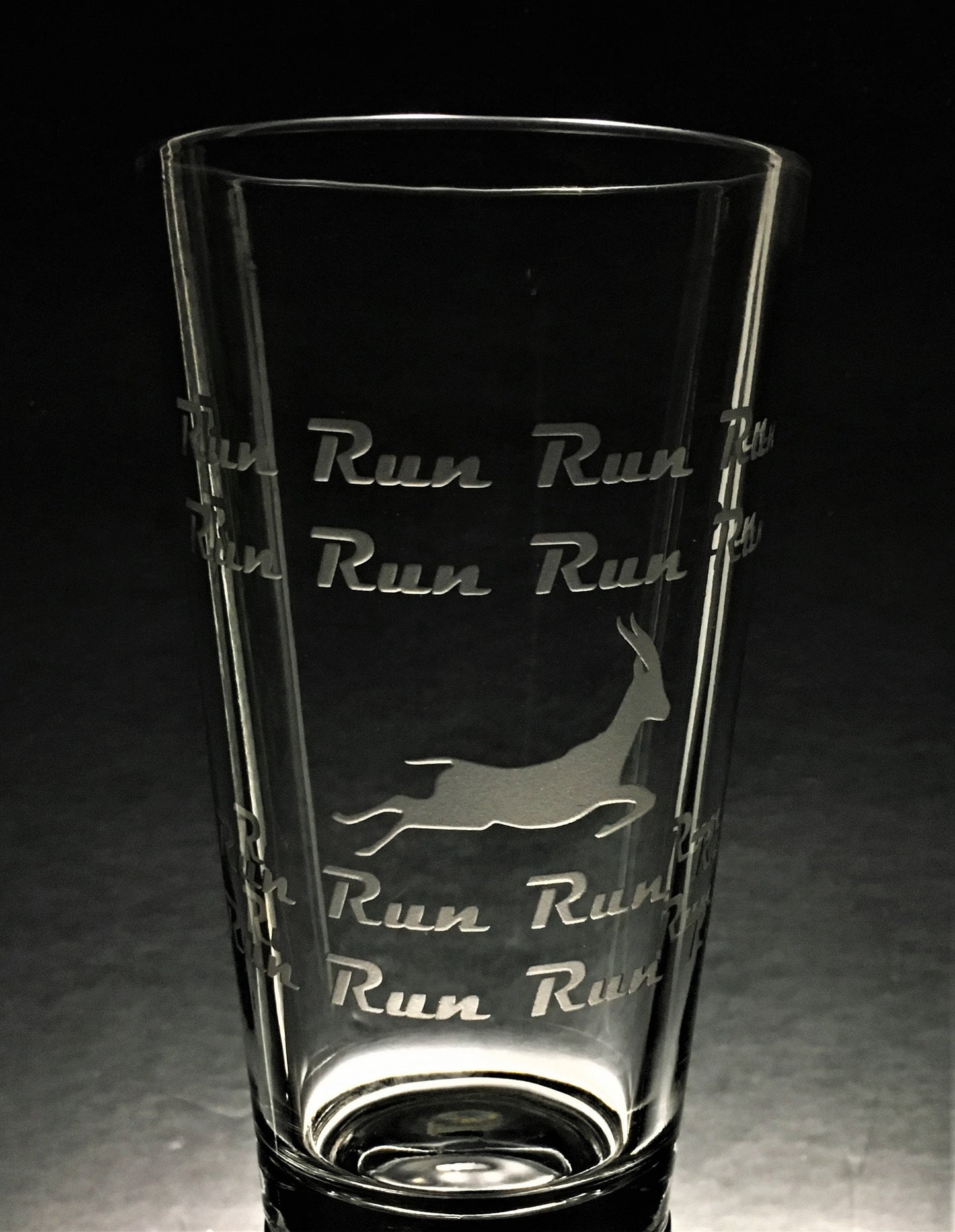 Phish Antelope Sandblasted Glasses Run Run Run Run