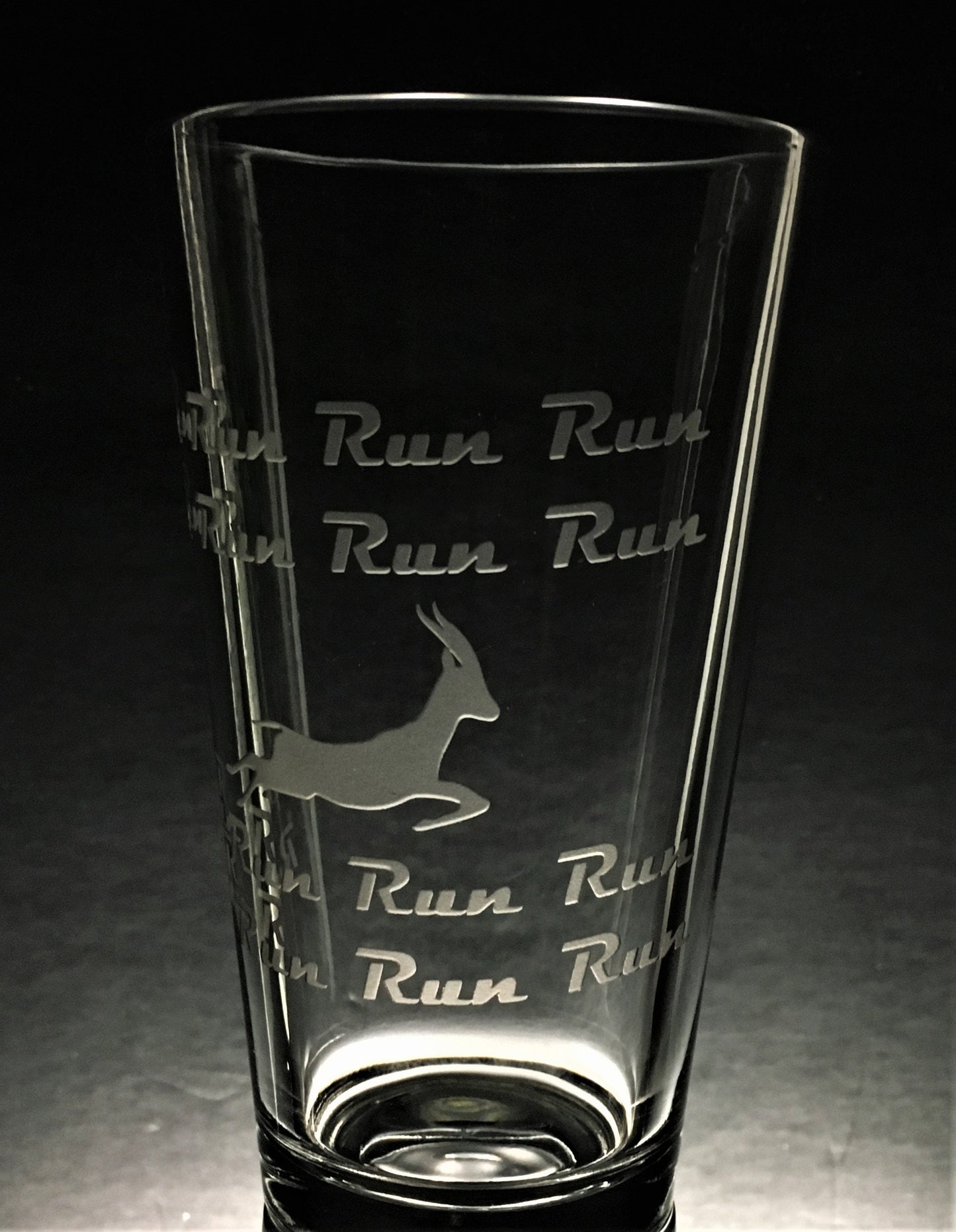 Phish Antelope Sandblasted Glasses Run Run Run Run