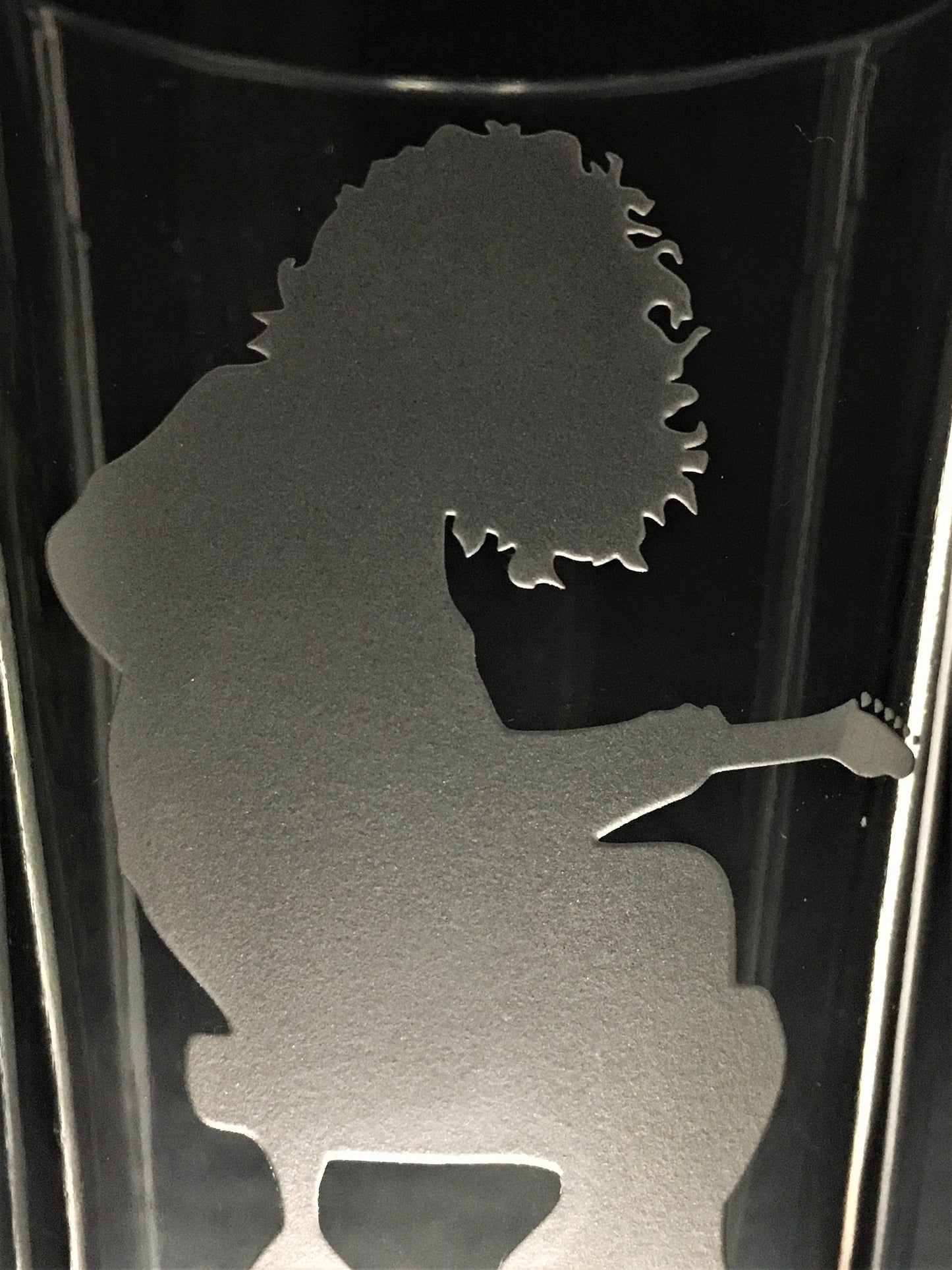 Sandblasted Widespread Panic Mikey Houser Glasses