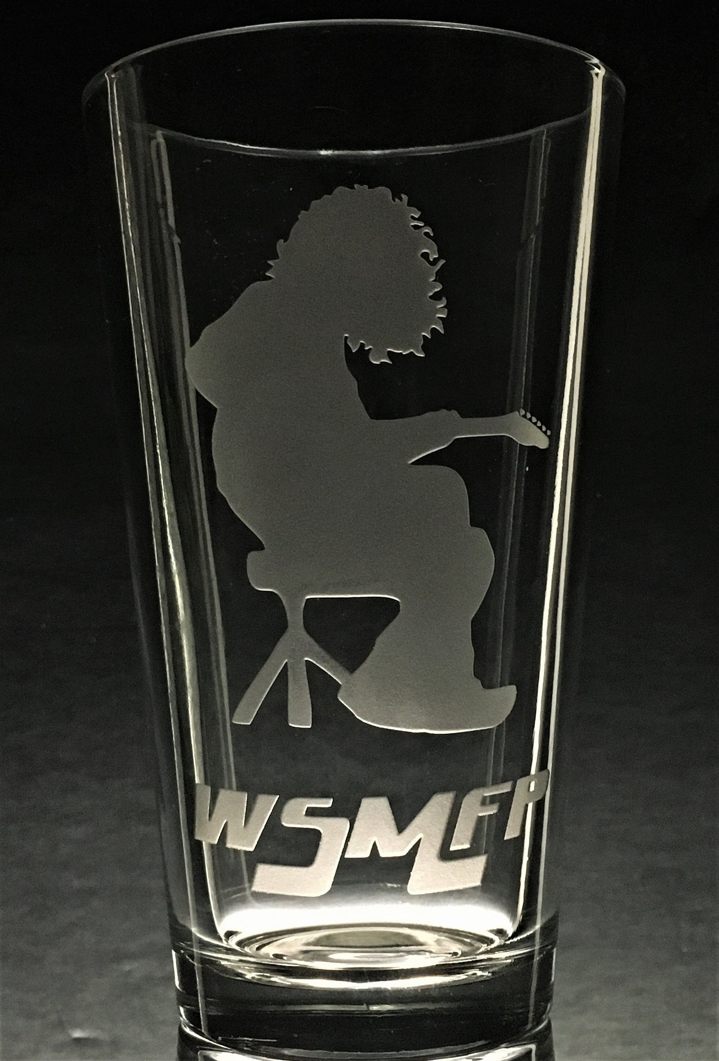 Sandblasted Widespread Panic Mikey Houser Glasses