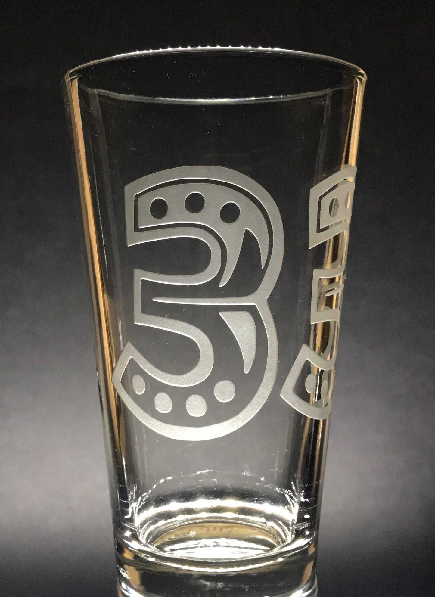 Sandblasted Billy Strings Glasses 33!