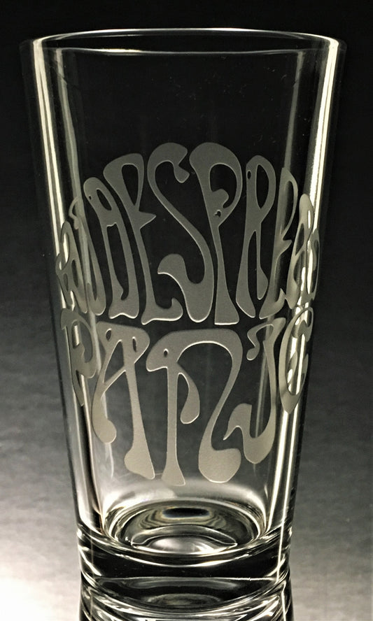 Sandblasted Widespread Logo Glasses