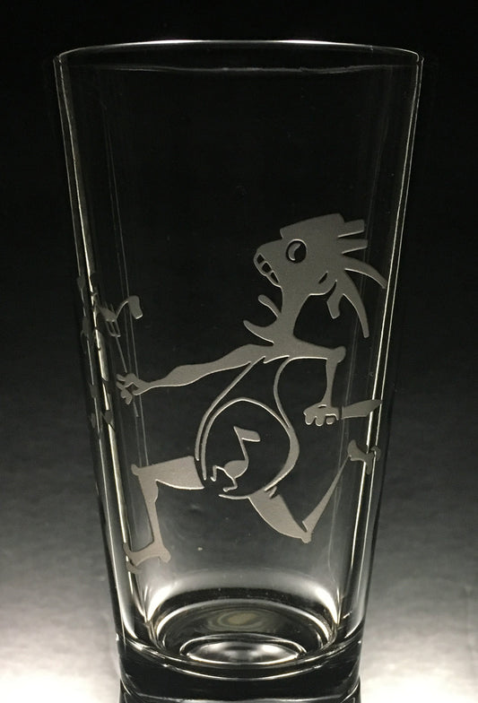 Sandblasted Widespread Panic Note Eater Glasses